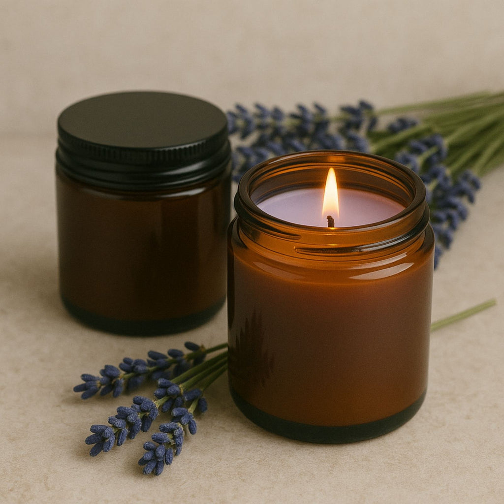 Ароматерапевтична свещ с Лавандула